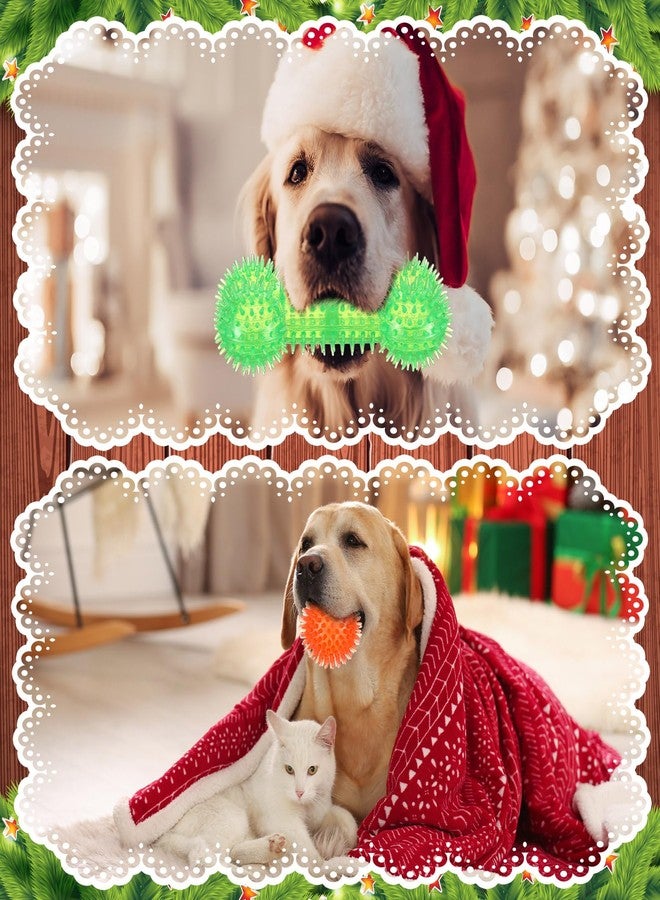 JellyArch 8 Pcs Christmas Dog Toys Gifts Christmas Stocking with Rope Knot Squeaky Plush Chew Toys for Xmas Gifts for Teething Puppy Small Medium Dog - Image 4
